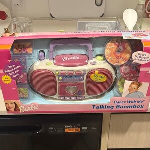 Barbie Pink and Purple Talking Boombox